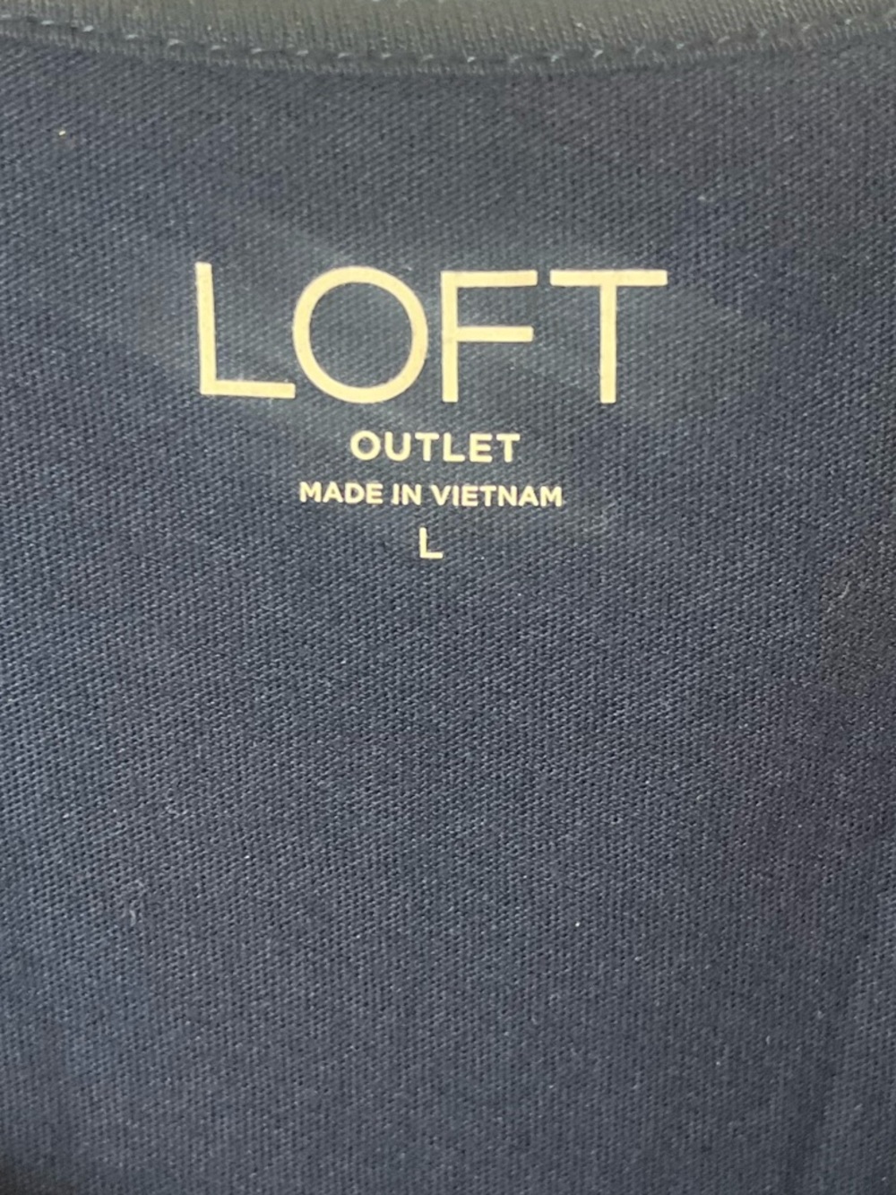 LOFT Navy Floral Ruffle-Trim Tank - Picture 3 of 5